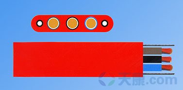28圈加钢丝硅橡胶扁平电缆